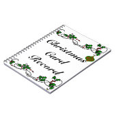 Kerstkaart Record Notitieboek (Linkerzijde)