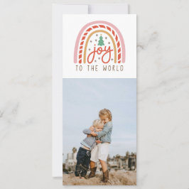 Kerstkaart 'Regenboog vreugde voor de wereld 4 fot Kaart