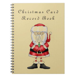 Kerstkaart registratieboek notitieboek