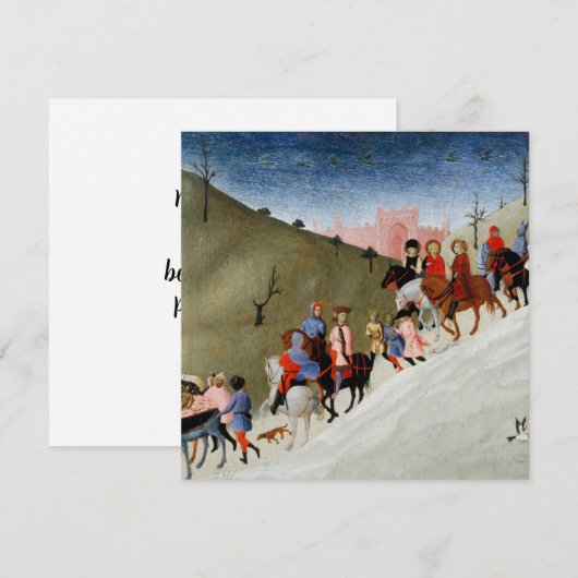 Kerstkaart reis van de wijzen (Voorkant / Achterkant)