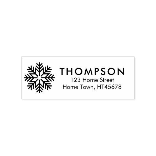 Kerstkaart Retouradres Rubberstempel (Afrduk)