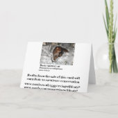 Kerstkaart - roestige bevlekte (zwarte) kat feestdagen kaart (Achterkant)