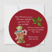 Kerstkaart ronde krans (Achterkant)