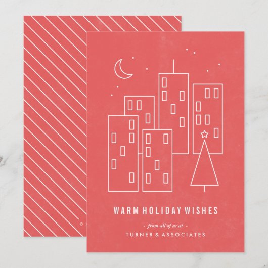 Kerstkaart - Rood (Voorkant / Achterkant)