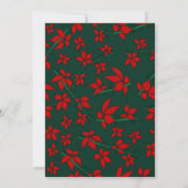 Kerstkaart rood groen baby's eerste Kerstmis Kaart (Achterkant)