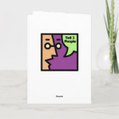 kerstKaart - Rood groen laat het sneeuwhart Feestdagen Kaart (Achterkant)