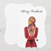 kerstkaart - Rozen (Voorkant / Achterkant)