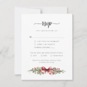 Kerstkaart RSVP Kaartje (Voorkant)
