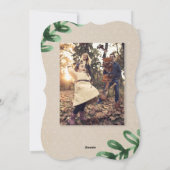 Kerstkaart Rustic Goud Vrede Vreugde Liefde (Achterkant)