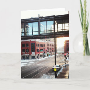 Kerstkaart "Saint Paul City Sidewalks" Kaart