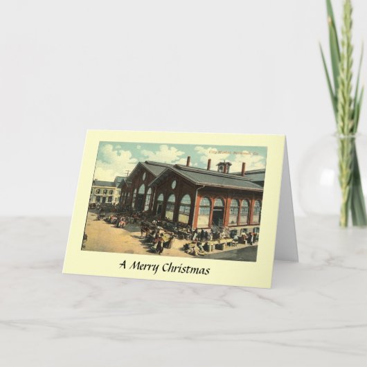 Kerstkaart - Savannah, Georgië Feestdagen Kaart (Voorkant)