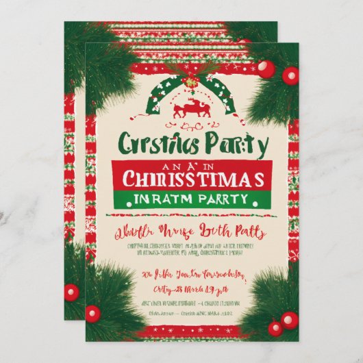 kerstkaart save the date (Voorkant / Achterkant)