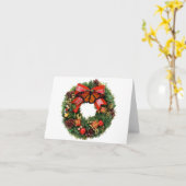 Kerstkaart, schitterend kaart (Gele Bloem)