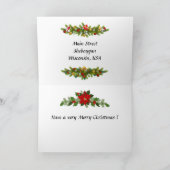 Kerstkaart - Sheboygan, Wisconsin Feestdagen Kaart (Binnen)