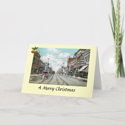 Kerstkaart - Sheboygan, Wisconsin Feestdagen Kaart (Voorkant)