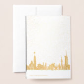 Kerstkaart Silent Night Carol Vakantie folie Folie Kaarten (Met envelop)