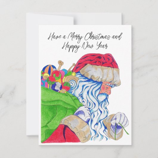 Kerstkaart Sinterklaas (Voorkant)