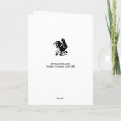 Kerstkaart Sinterklaas vraagt de weg Kaart (Achterkant)