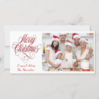Kerstkaart Sjabloon met Plaatshouder voor Foto's