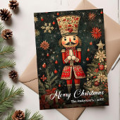 Kerstkaart sjabloon met vintage sneeuwman