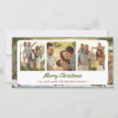 Kerstkaart Sneeuwig Dorp 3 Foto's (Voorkant)