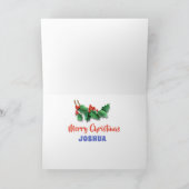 Kerstkaart sneeuwpoppen aangepaste kaart. kaart (Binnen)