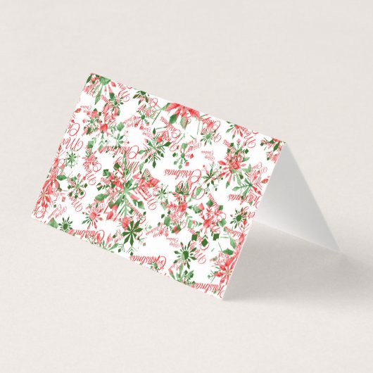 kerstkaart | Snowflakes Kaart (Achterkant)