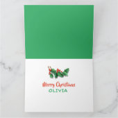 Kerstkaart, snowmen, douanenaam. kaart (Binnen)