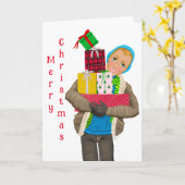 Kerstkaart "Speciale Bezorging voor Haar" Kaart (Gele Bloem)