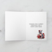 Kerstkaart | Sphynx Kat met een Kerstman Hoed Kaart (Binnen)