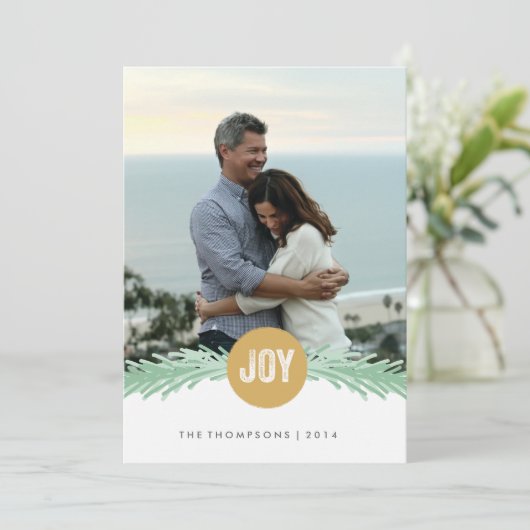 Kerstkaart 'Sprigs of Joy' (Staand voorkant)