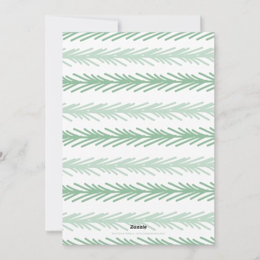 Kerstkaart 'Sprigs of Joy' (Achterkant)