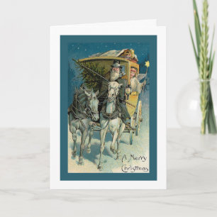 kerstkaart "Stagecoach" Feestdagen Kaart
