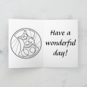 Kerstkaart: Sterrige Vrolijke Kerstmis Feestdagen Kaart (Binnen)