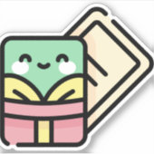 kerstkaart sticker (Voorkant)