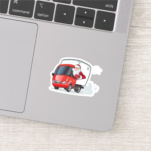 kerstkaart sticker (Detail)