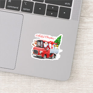 kerstkaart sticker