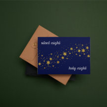 Kerstkaart: Stille nacht, heilige nacht