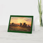 Kerstkaart - Stonehenge Feestdagen Kaart (Voorkant)