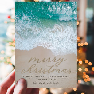 Kerstkaart Strand Kust
