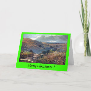 Kerstkaart - Sussex Downs bij Alfriston Feestdagen Kaart