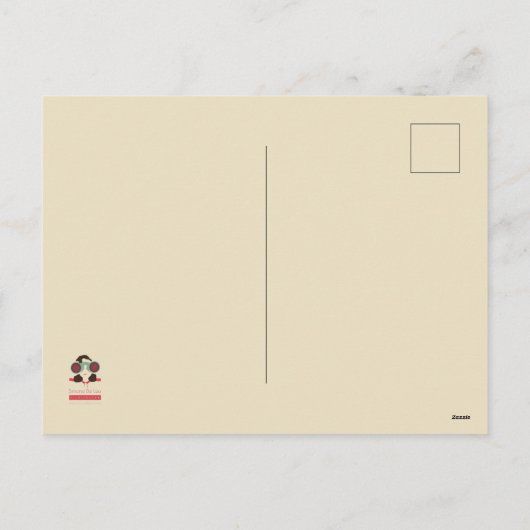 Kerstkaart- swingdans feestdagenkaart (Achterkant)