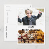 kerstkaart Teddy Bears Briefkaart - HAMbWG (Voorkant / Achterkant)