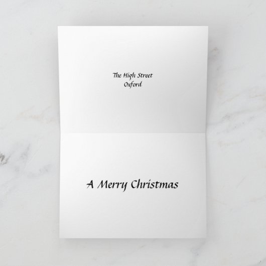 Kerstkaart - The High Street, Oxford Feestdagen Kaart (Binnen)