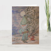 Kerstkaart "The Tonttu" Gnome Elf Kaart (Voorkant)