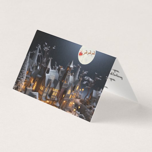 Kerstkaart, traditioneel kaart (Voorkant)