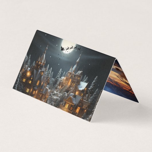 Kerstkaart, traditioneel kaart (Achterkant)