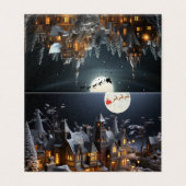 Kerstkaart, traditioneel kaart (Buitenkant ongevouwen)