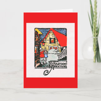 Kerstkaart uit 1926 feestdagen kaart