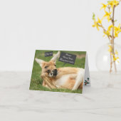 Kerstkaart uit Australië; kangoeroe Kaart (Gele Bloem)